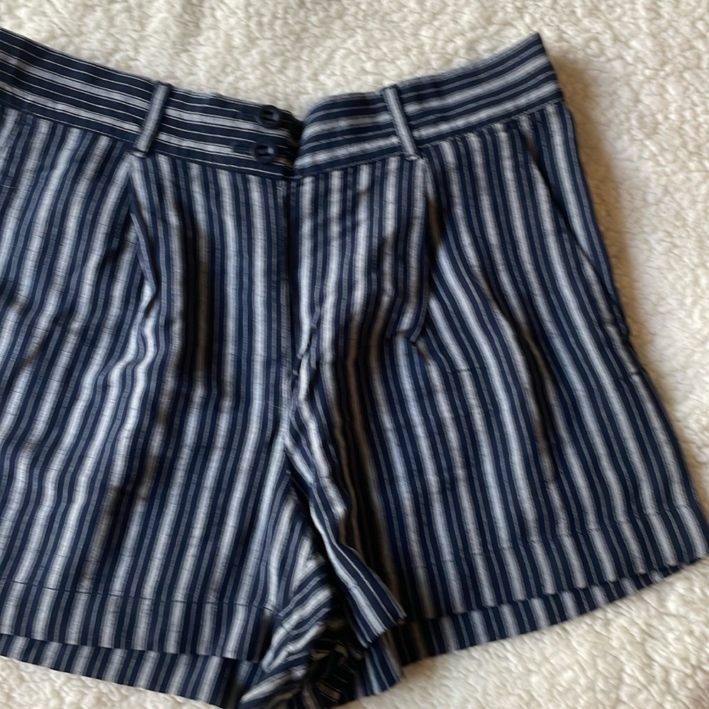 Striped Blue Women's Shorts